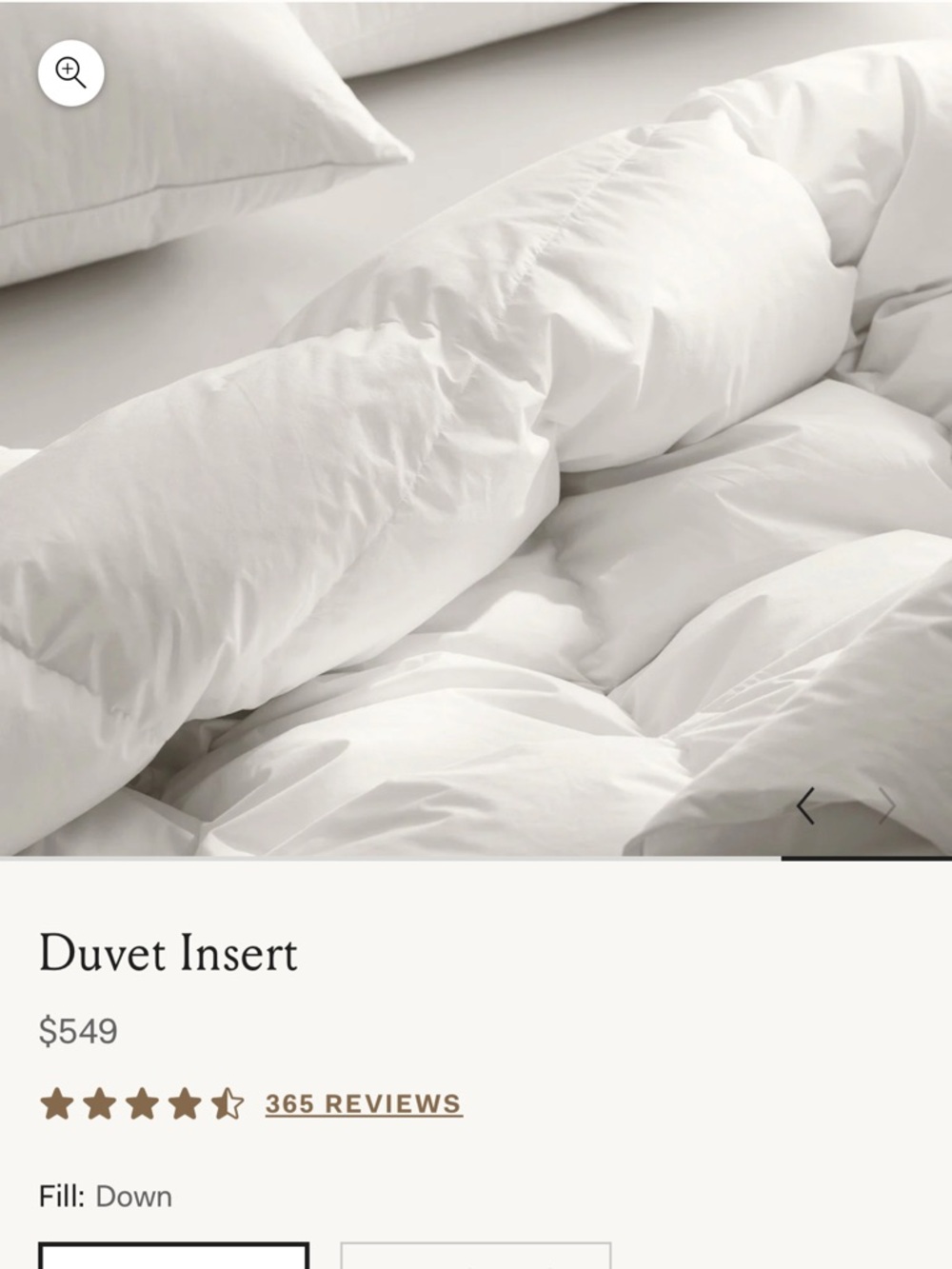 Down Duvet Insert - King/Cal. King / Midweight - Picture 4 of 7